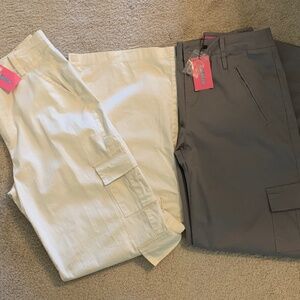 Edikted wide leg khaki cargo pants